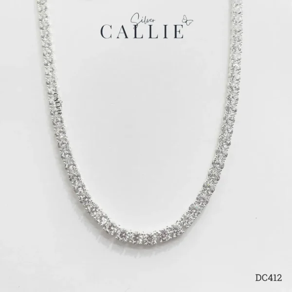 DC412 - Dây Chuyền Bạc Callie Silver Cô Dâu Tennis 5mm
