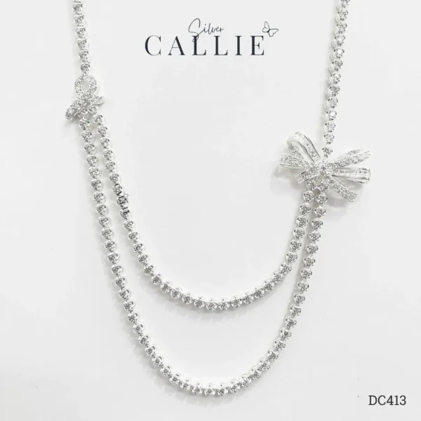 DC413 - Dây Chuyền Bạc Callie Silver Cô Dâu