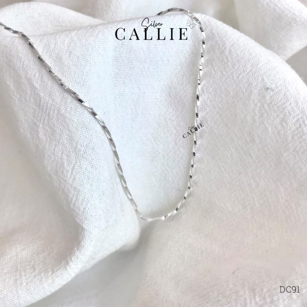 DC91 - Dây xoắn trơn Callie Silver