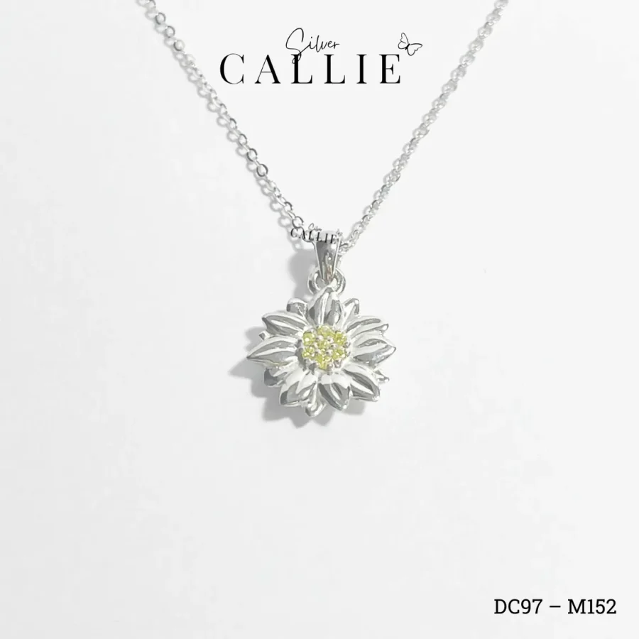 DC97 - M152: Dây chuyền bạc thiết kế Callie Silver hướng dương
