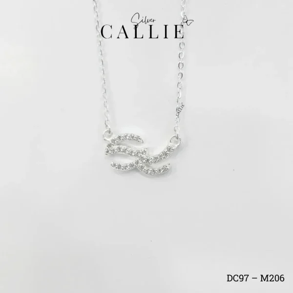 DC97 - M206: Dây chuyền bạc thiết kế Callie Silver tên theo yêu cầu