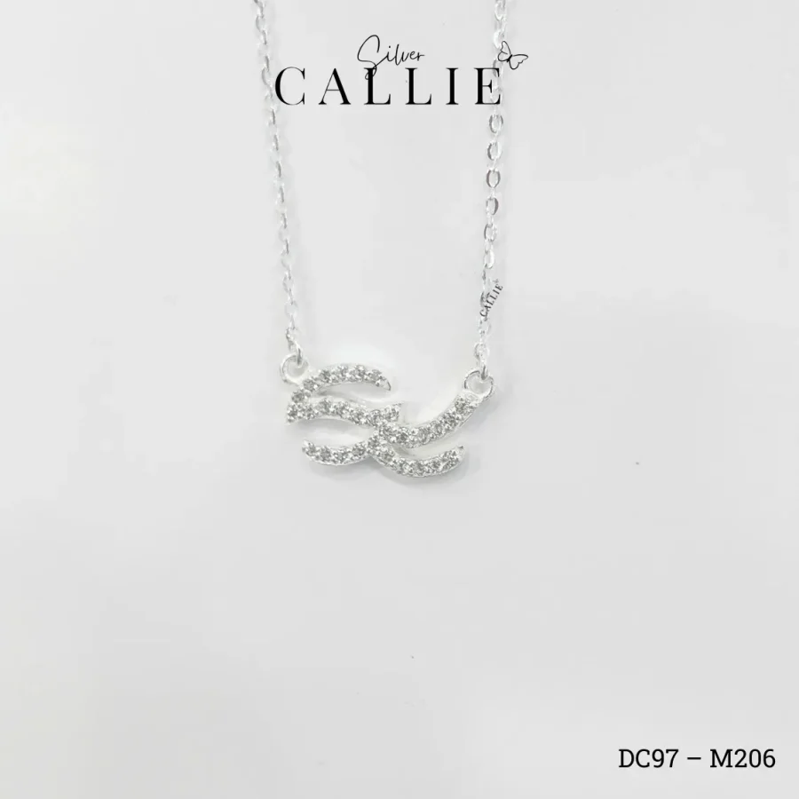 DC97 - M206: Dây chuyền bạc thiết kế Callie Silver tên theo yêu cầu