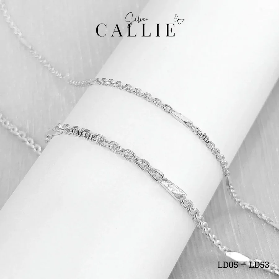 Lắc tay vĩnh cửu Callie Silver dây hỏa tiễn (cm)