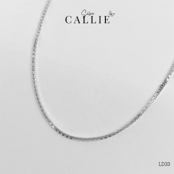 LD33 - Lắc tay đôi Callie Silver sợi móc