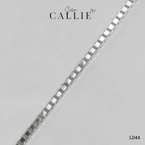 LD44 - Lắc Tay Bạc Đôi Callie Silver Dây Hộp 3li