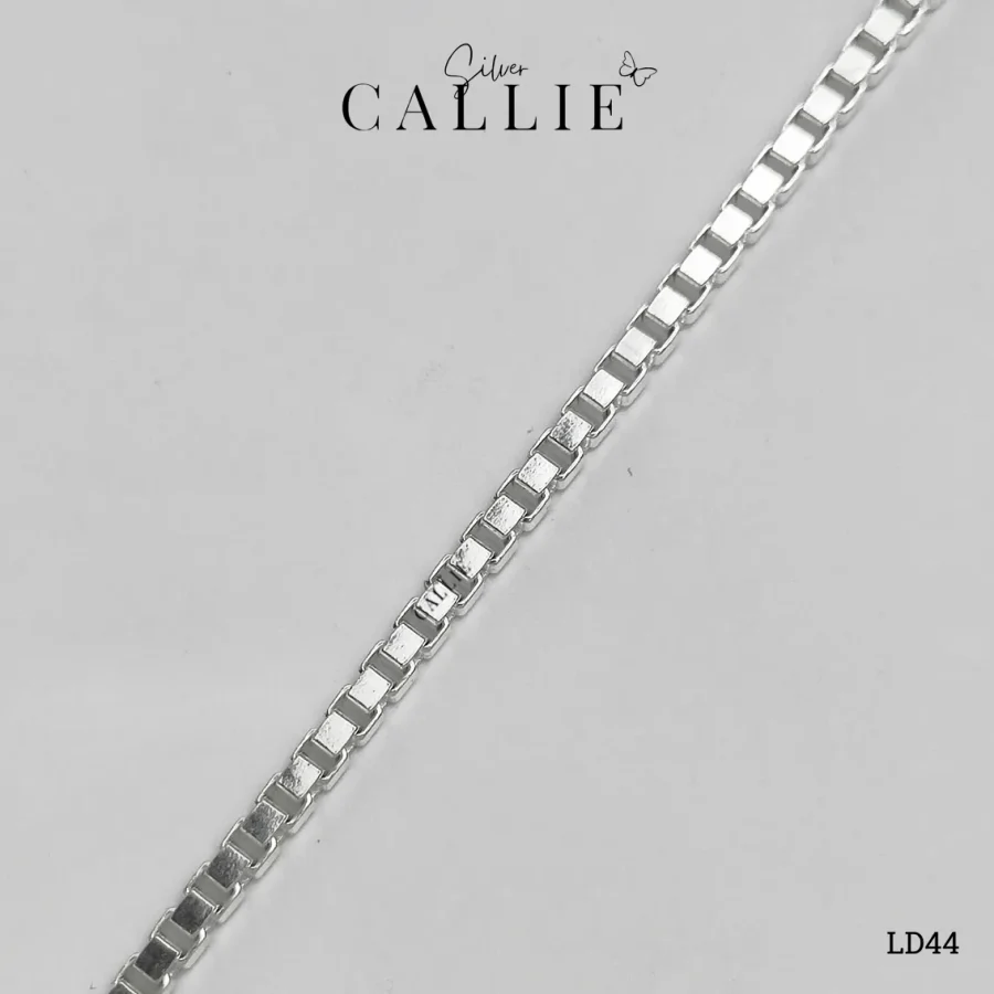 LD44 - Lắc Tay Bạc Đôi Callie Silver Dây Hộp 3li