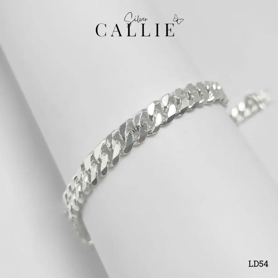 LD54 - Lắc Tay Bạc Callie Silver Dạng Lật 8mm