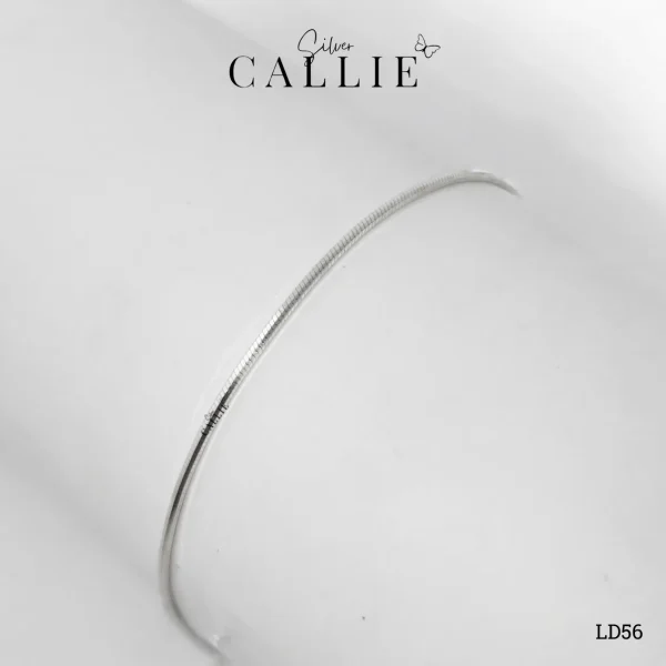 LD56 - Lắc Tay Đôi Bạc Callie Silver Dây Mì 1li1