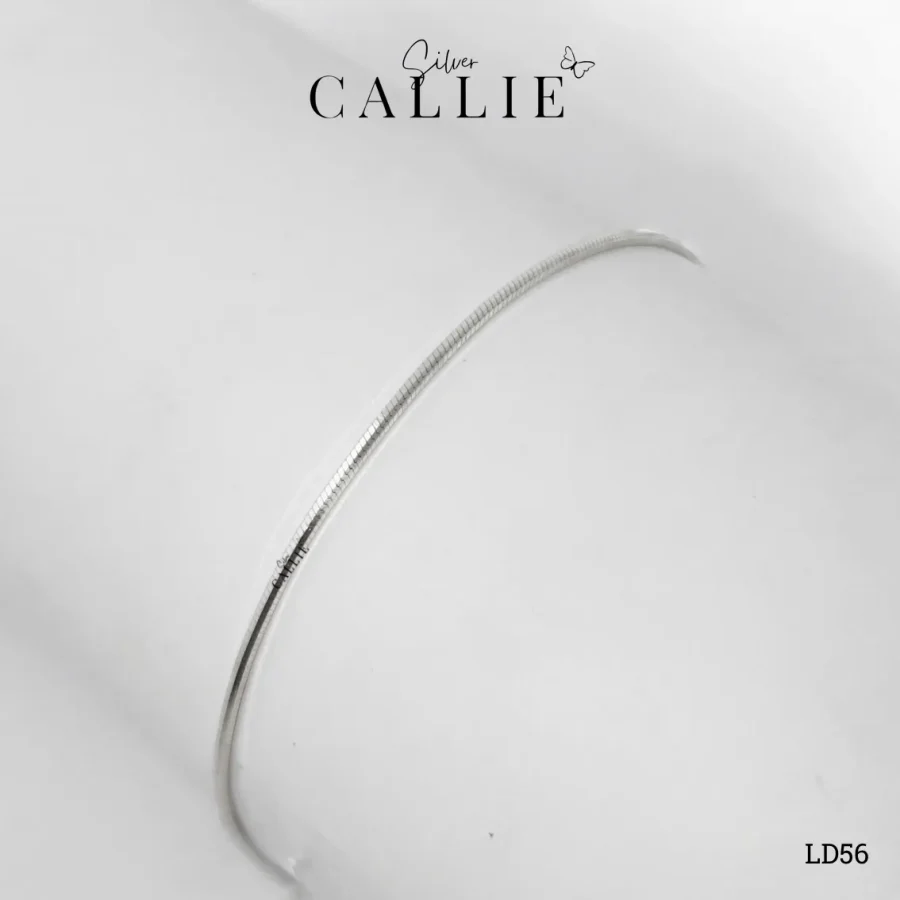LD56 - Lắc Tay Đôi Bạc Callie Silver Dây Mì 1li1