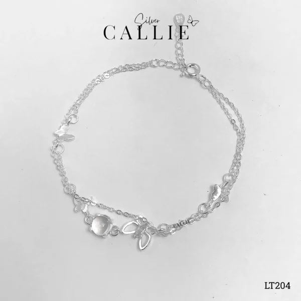 LT204 - Lắc tay bạc Callie Silver bươm bướm