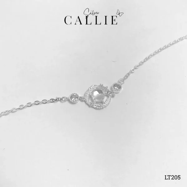 LT205 - Lắc tay bạc Callie Silver vòng nguyệt quế