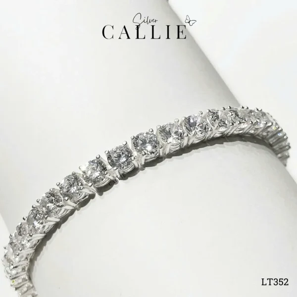 LT352 - Lắc tay bạc Callie Silver tennis full đá 5li