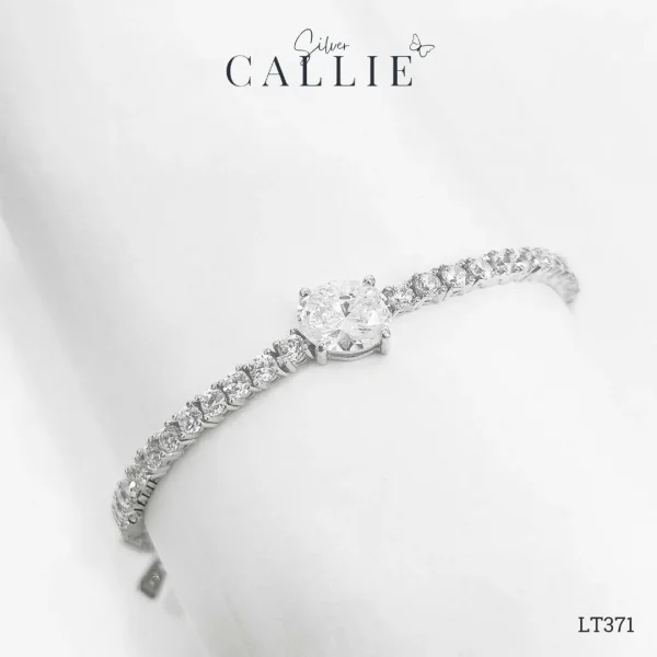 LT371 - Lắc Tay Bạc Callie Silver Cô Dâu