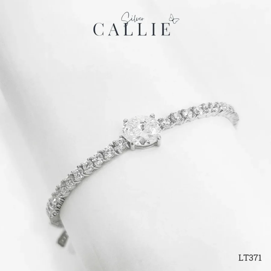 LT371 - Lắc Tay Bạc Callie Silver Cô Dâu