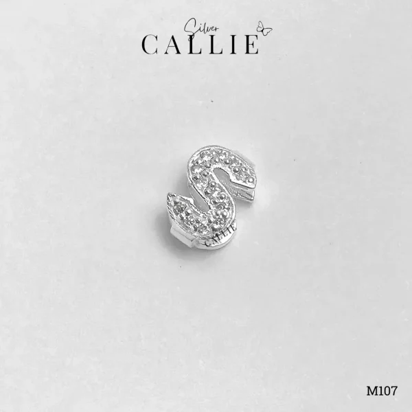 M107 - Mặt Dây Bạc Thiết Kế Callie Silver chữ S