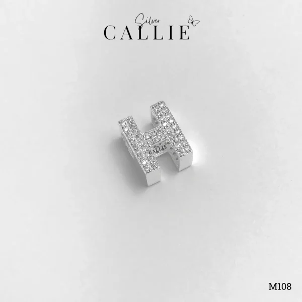M108 - Mặt Dây Bạc Thiết Kế Callie Silver Chữ H