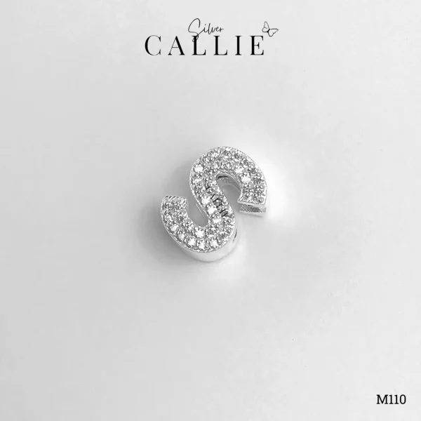 M110 - Mặt Dây Bạc Thiết Kế Callie Silver Chữ S