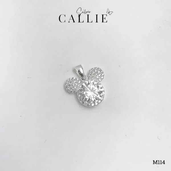 M114 - Mặt dây chuyền bạc Callie Silver hình Mickey