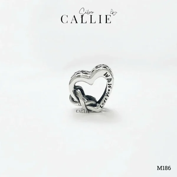 M186 - Mặt Dây Bạc Callie Silver Trái Tim