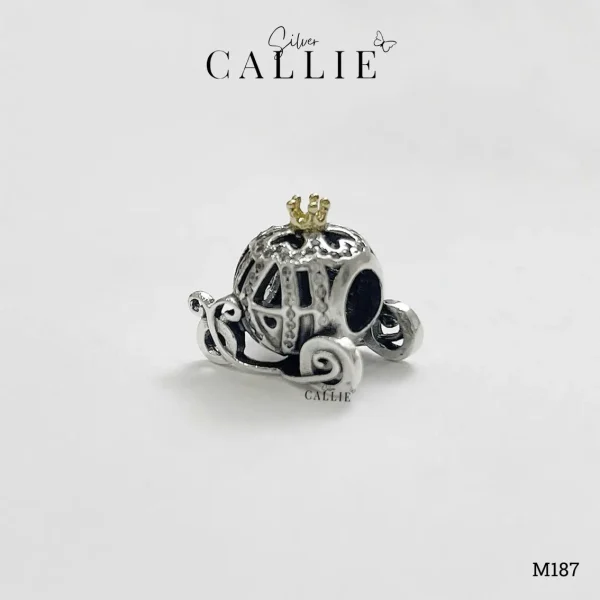 M187 - Mặt Dây Bạc Callie Silver Xe Bí Ngô