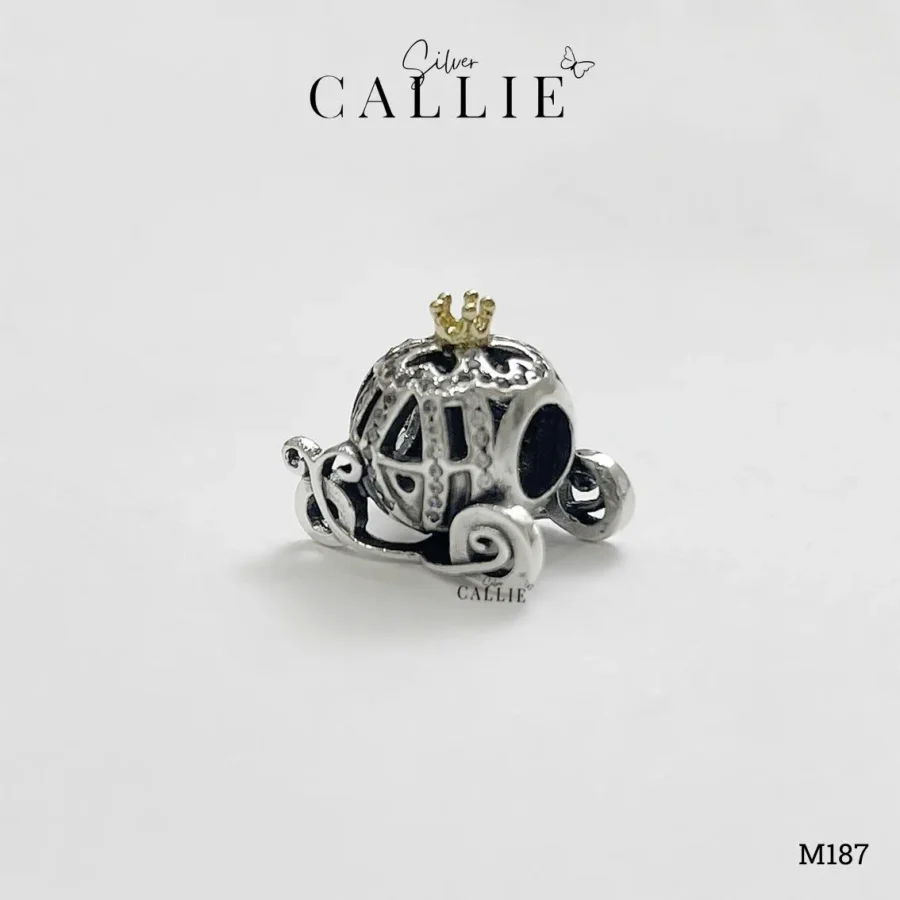 M187 - Mặt Dây Bạc Callie Silver Xe Bí Ngô