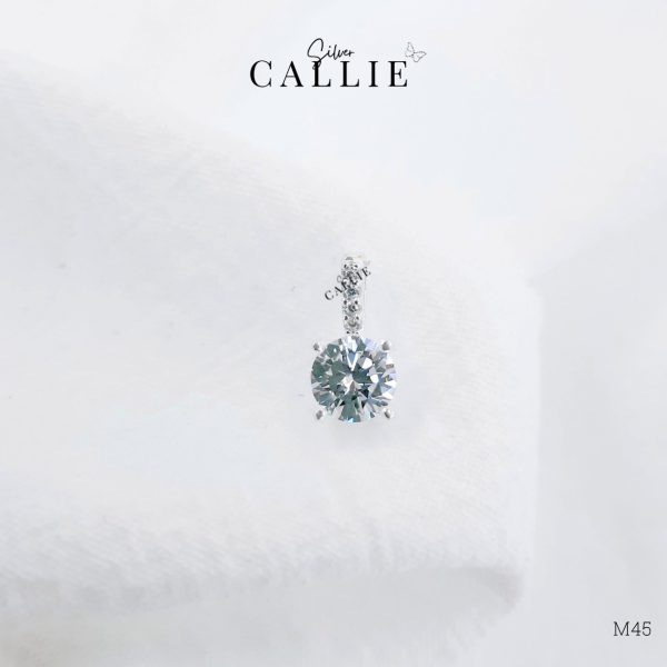 M45 - Mặt dây chuyền bạc Callie Silver đính đá