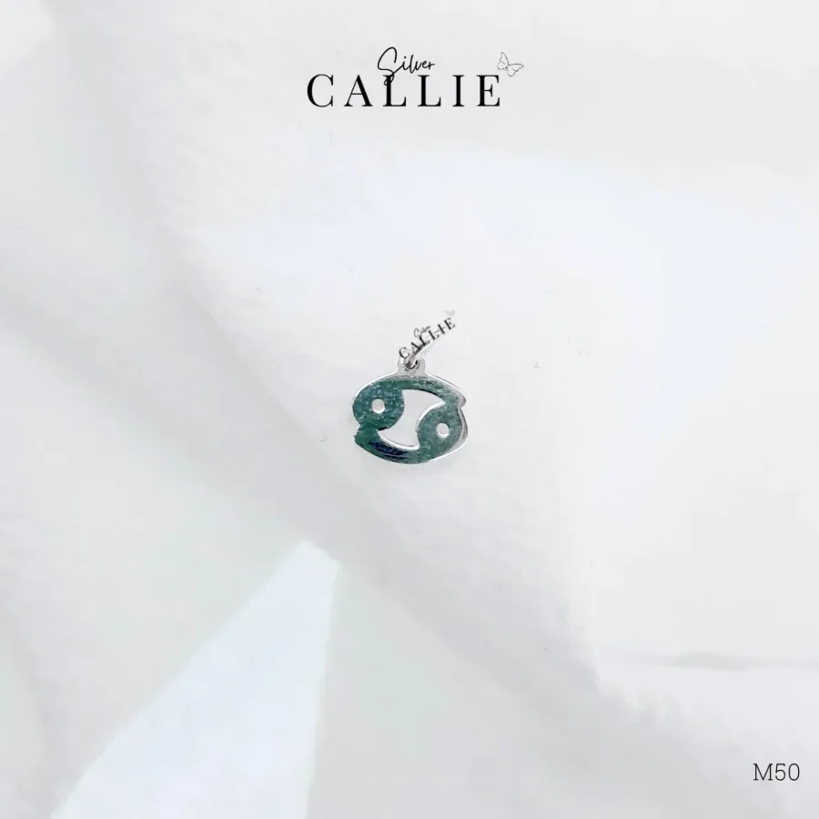 M50 - Mặt dây chuyền Callie Silver cung Cự Giải