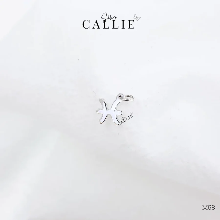 M58 - Mặt dây chuyền Callie Silver cung Song Ngư
