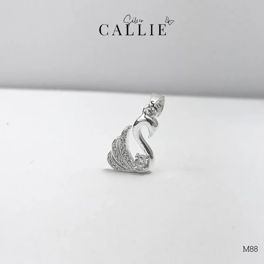 M88 - Mặt Dây Chuyền Bạc Thiết Kế Callie Silver Hình Thiên Nga