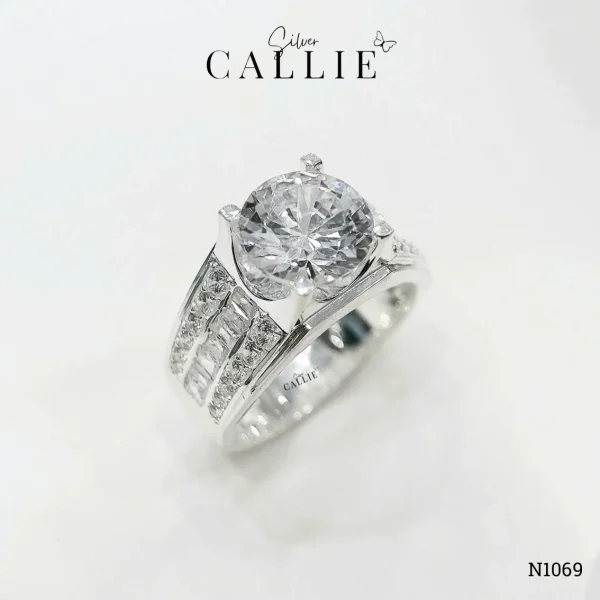 N1069 - Nhẫn Bạc Nam Callie Silver Graceful Majesty Xi Kim
