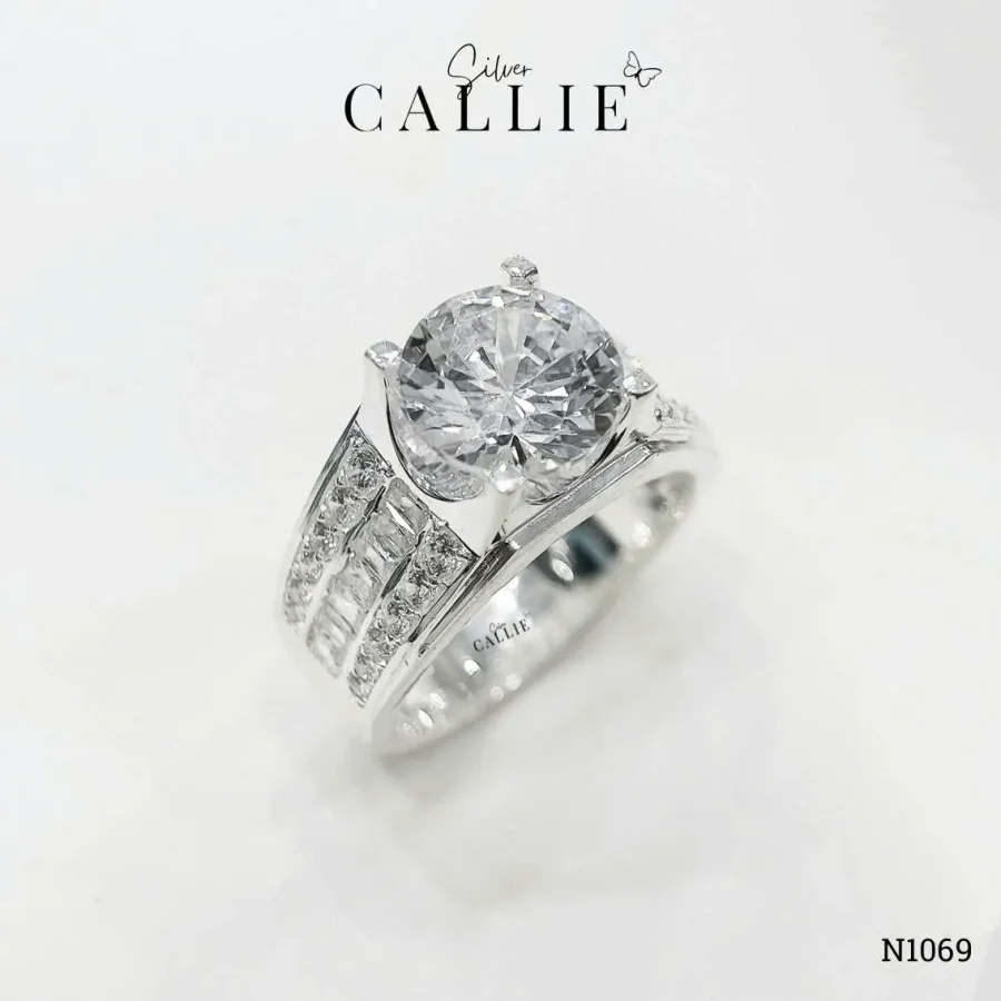 N1069 - Nhẫn Bạc Nam Callie Silver Graceful Majesty Xi Kim