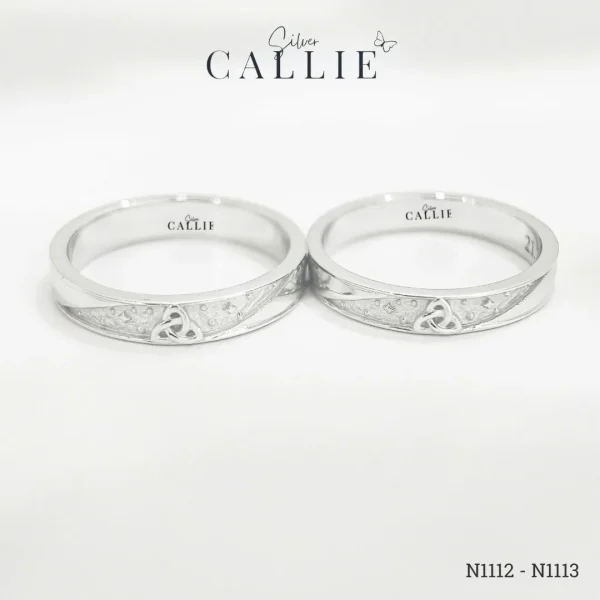 N1112 - N1113: Nhẫn Bạc Thiết Kế Callie Silver Trinity Edge