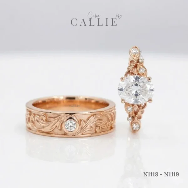 N1118 - N1119: Nhẫn Bạc Thiết Kế Callie Silver Enchanted Vines