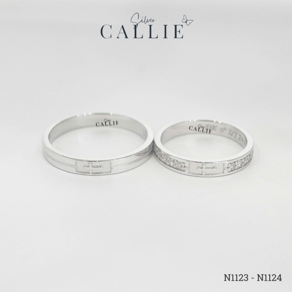N1123 - N1124: Nhẫn bạc thiết kế Callie Silver Thánh Giá