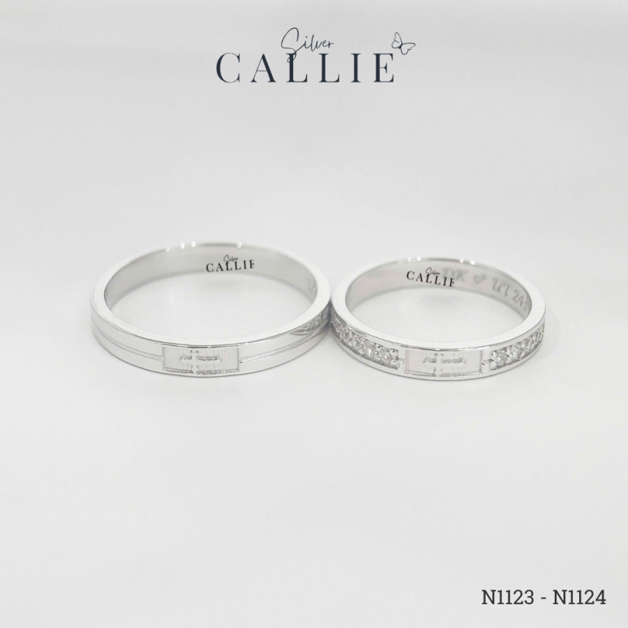 N1123 - N1124: Nhẫn bạc thiết kế Callie Silver Thánh Giá
