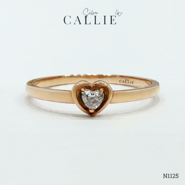 N1125 - Nhẫn bạc thiết kế Callie Silver trái tim