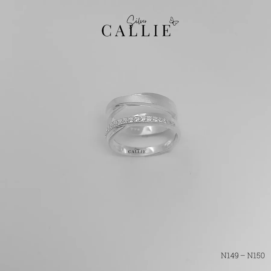 N149 - N150: Nhẫn bạc đôi Callie Silver