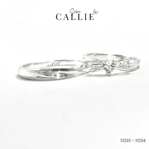N293 - N294: Nhẫn bạc đôi thiết kế Callie Silver
