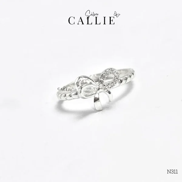 N311 - Nhẫn bạc Callie Silver nơ