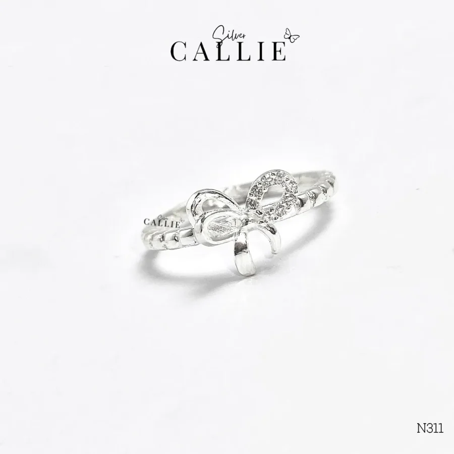 N311 - Nhẫn bạc Callie Silver nơ