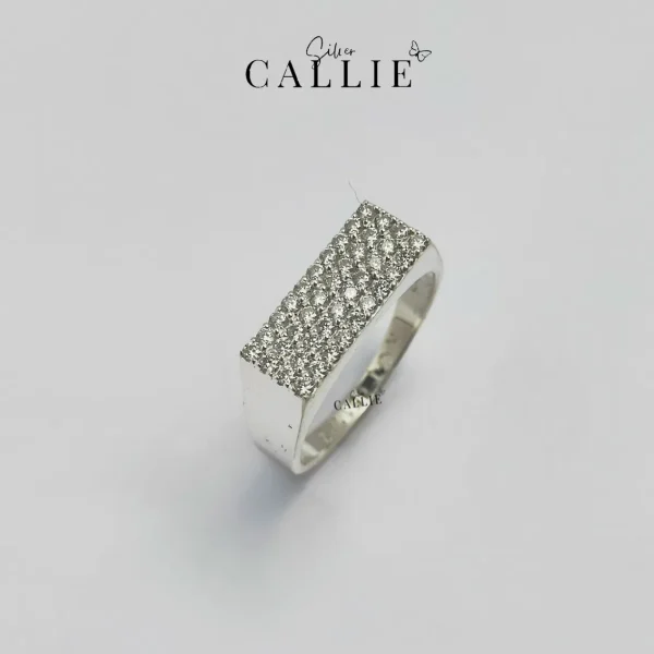 N365 - Nhẫn bạc thiết kế Callie Silver nam full mois