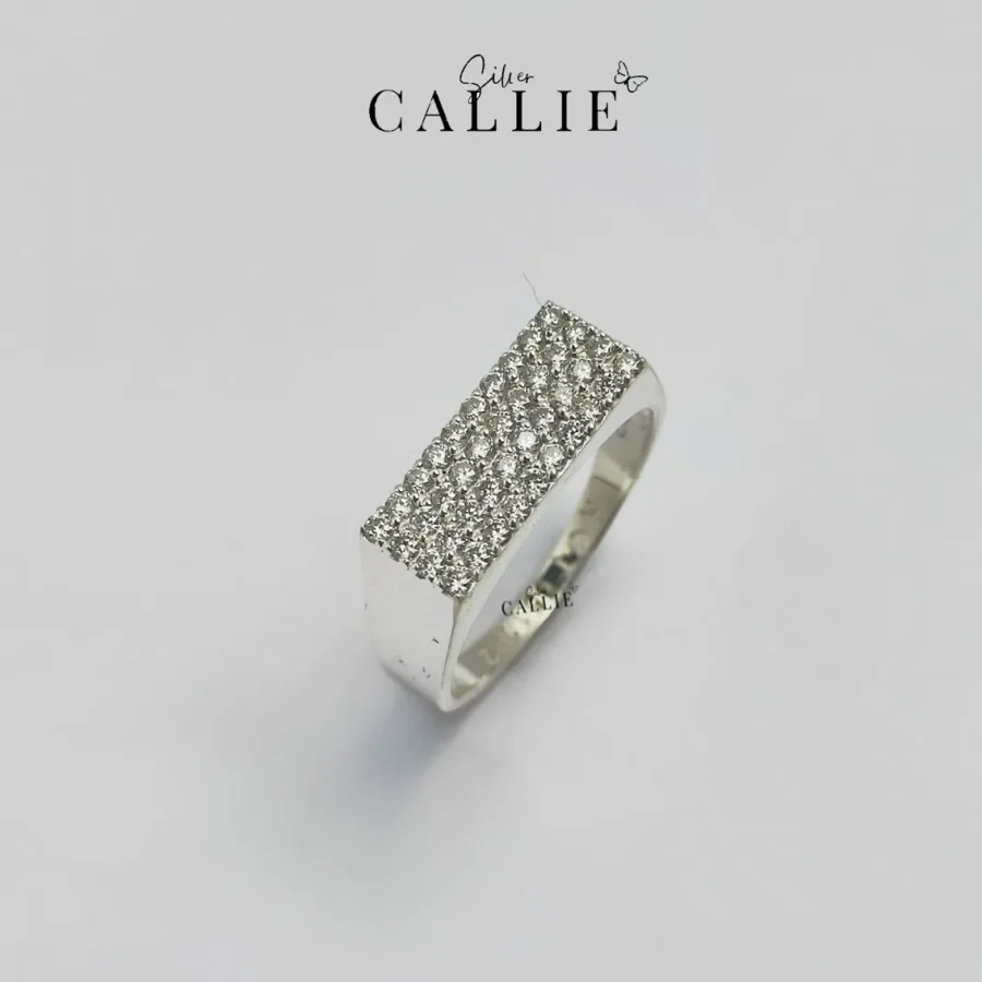 N365 - Nhẫn bạc thiết kế Callie Silver nam full mois