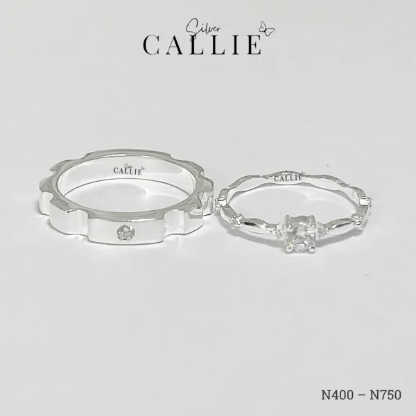 N750 - N400: Nhẫn Bạc Thiết Kế Callie Silver Công Chúa