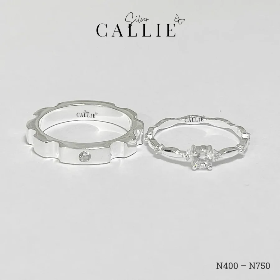 N750 - N400: Nhẫn Bạc Thiết Kế Callie Silver Công Chúa