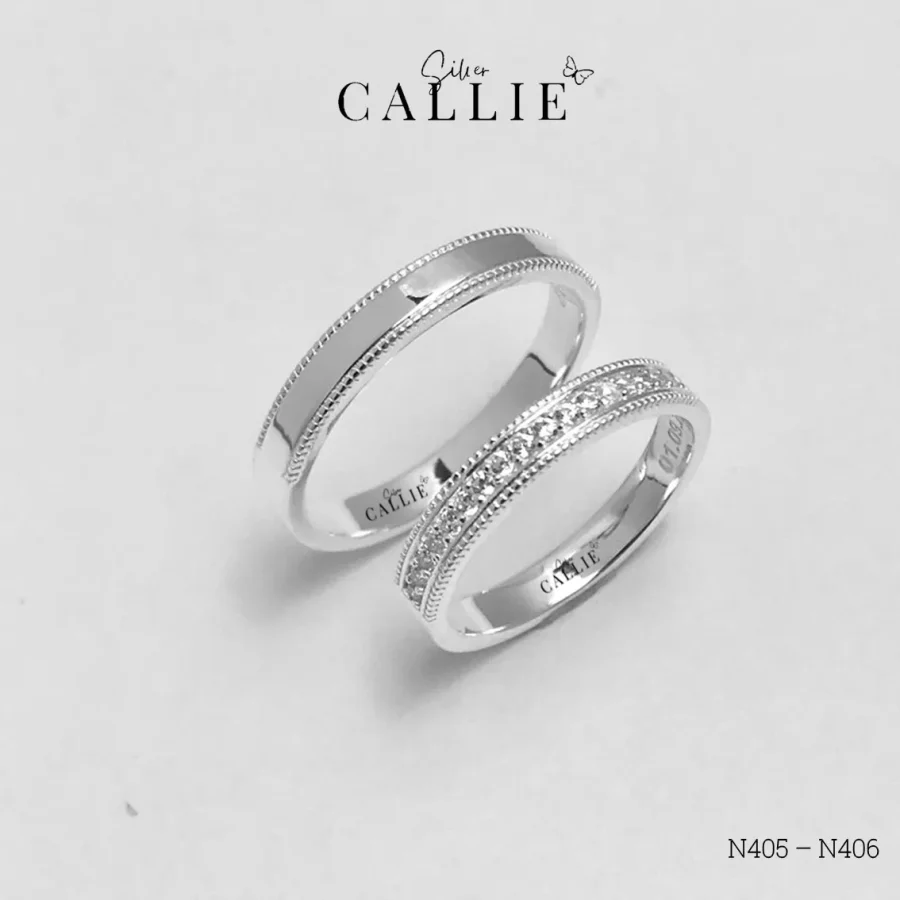 N405 - N406: Nhẫn bạc thiết kế Callie Silver