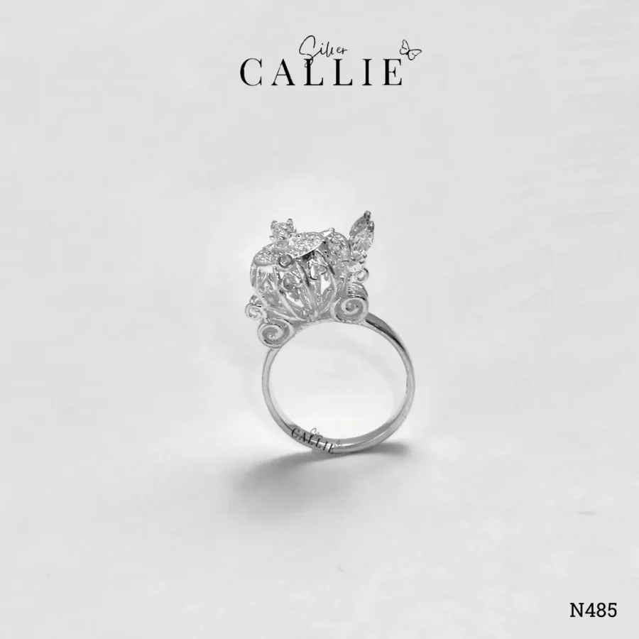 N485 - Nhẫn Bạc Thiết Kế Callie Silver Công Chúa