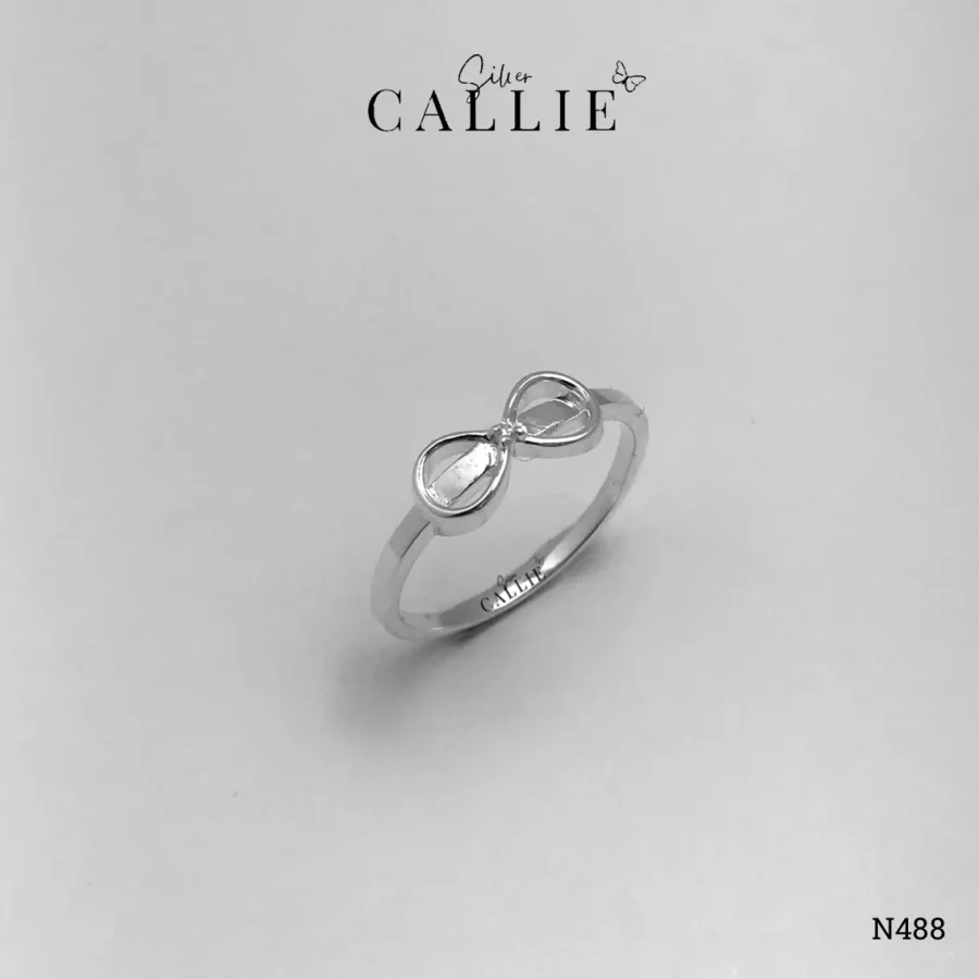 N488 - Nhẫn Bạc Thiết Kế Callie Silver Infinity