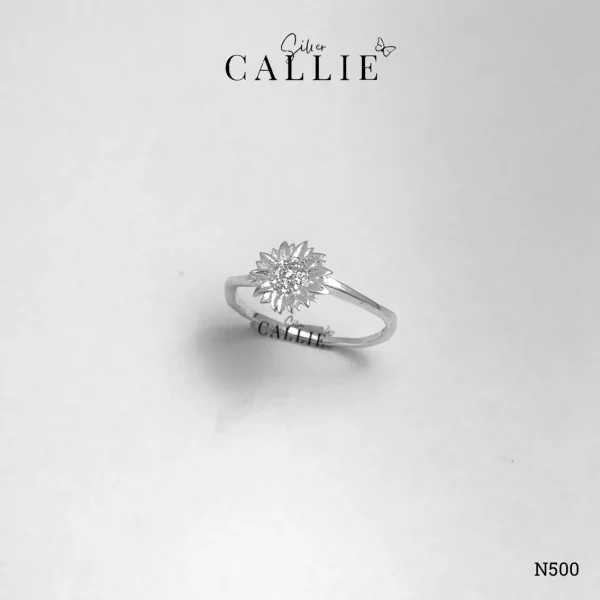 N500 - Nhẫn Bạc Thiết Kế Callie Silver Hoa Hướng Dương