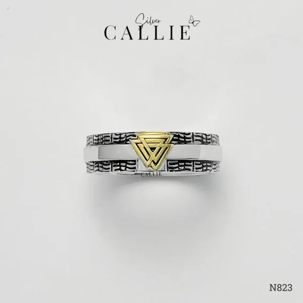 N823 - Nhẫn Bạc Thiết Kế Callie Silver Valknut