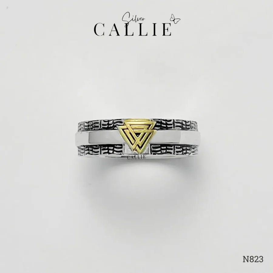 N823 - Nhẫn Bạc Thiết Kế Callie Silver Valknut